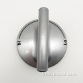 Bouton de commande de chrome en plastique rotatif de four 6 mm